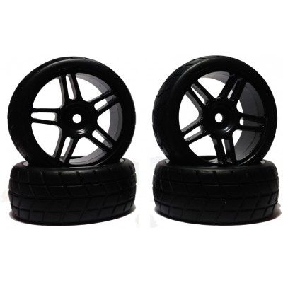 Комплект RC колес (4 шт), черные, неокрашенные
